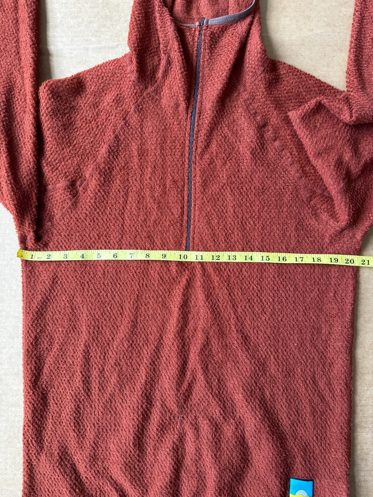 Senchi Designs Men’s Sienna Half Zip Hoodie, Size L (Repaired)