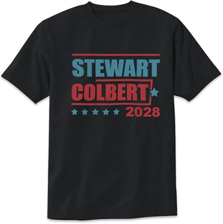 Stewart Colbert 2028 T-Shirt Funny Retro 2028 Presidential T-shirt