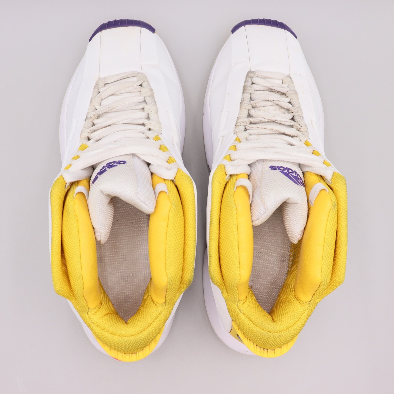 Adidas Crazy 1 ‘Lakers Home’ Size 10 White Purple Gold Basketball Shoes GY8947