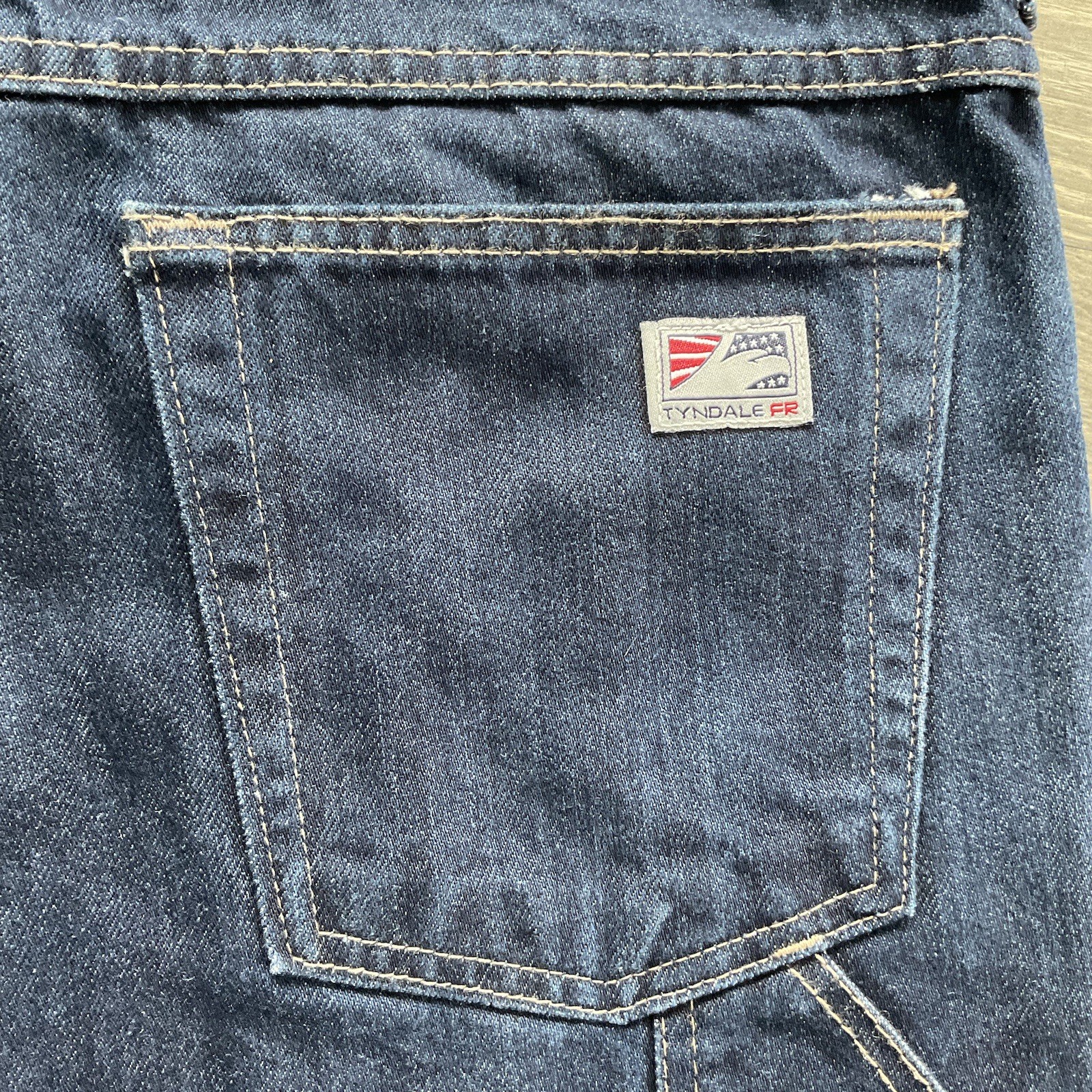 Tyndale FR Relaxed Broken In Jeans Men’s 36×30 Blue Utility F290T FR15 CAT 2 USA