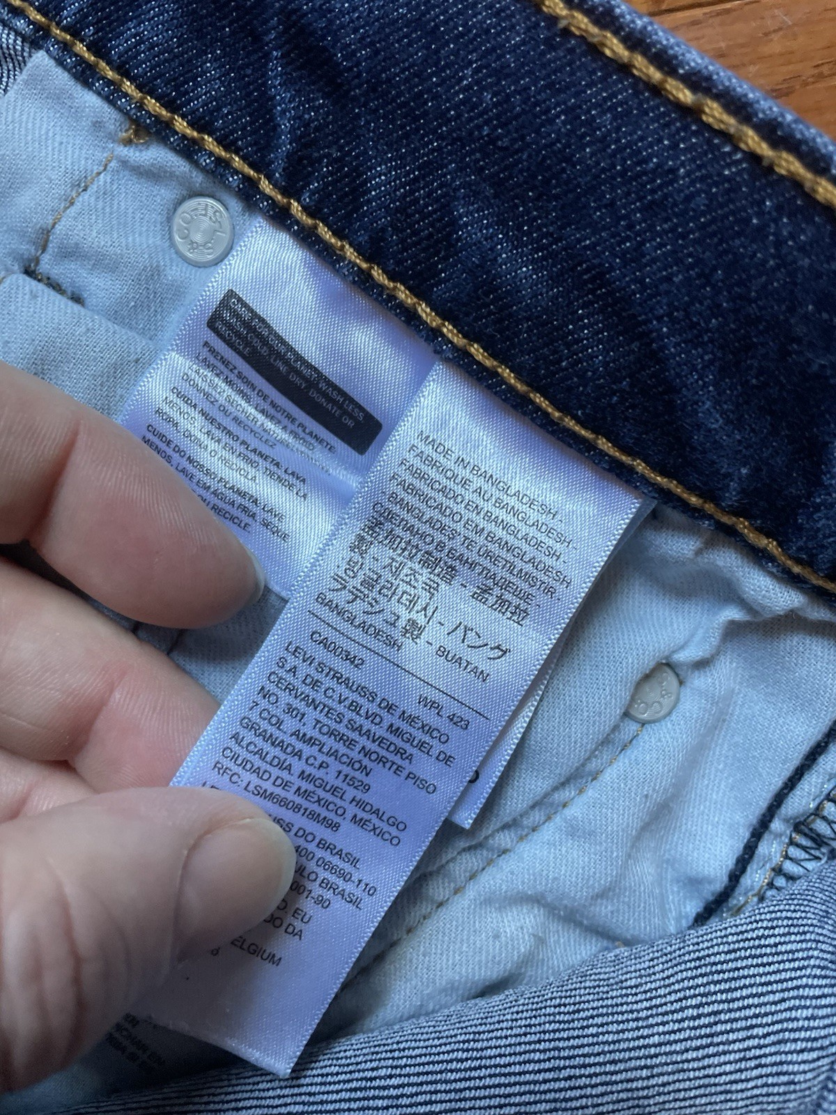 Levi’s 513 Jeans 30×30 Men’s Stretch Slim Fit Zip Fly Straight Denim Dark Blue