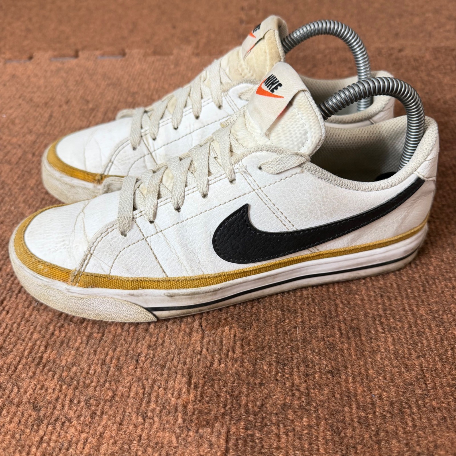 Nike Court Legacy Next Nature White Black Ochre DH3161-100 Women’s Size 7.5 C+