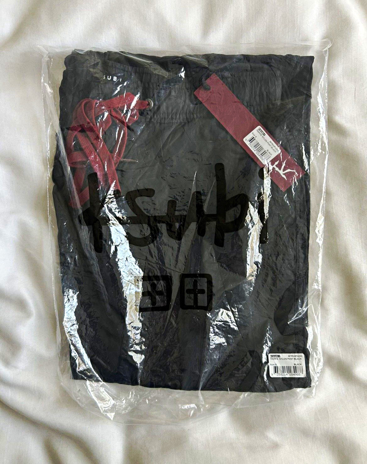 Ksubi Men’s Black Cargo Pants Size S Regular Drawstring/Button Pockets Logo