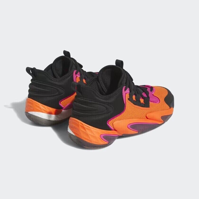 Adidas Basketball Shoes BYW Select Low Black Impact Orange 2023 Men’s 11.5- 8.5