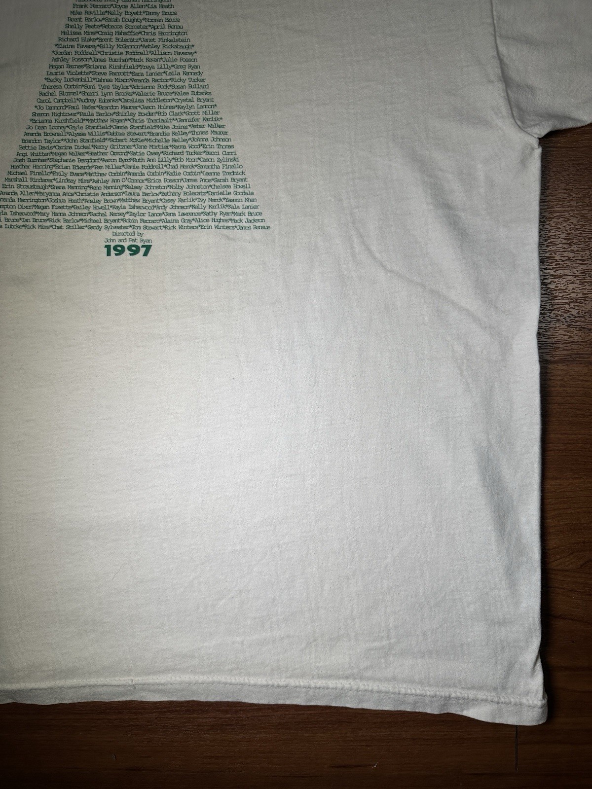 Vintage 1997 Living Christmas Tree Church T Shirt XL Kingsland GA USA 13