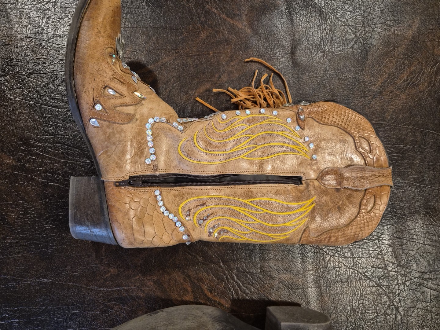 Scarpatti Italian Western Boots 2014 Womens Size 6.5 B571