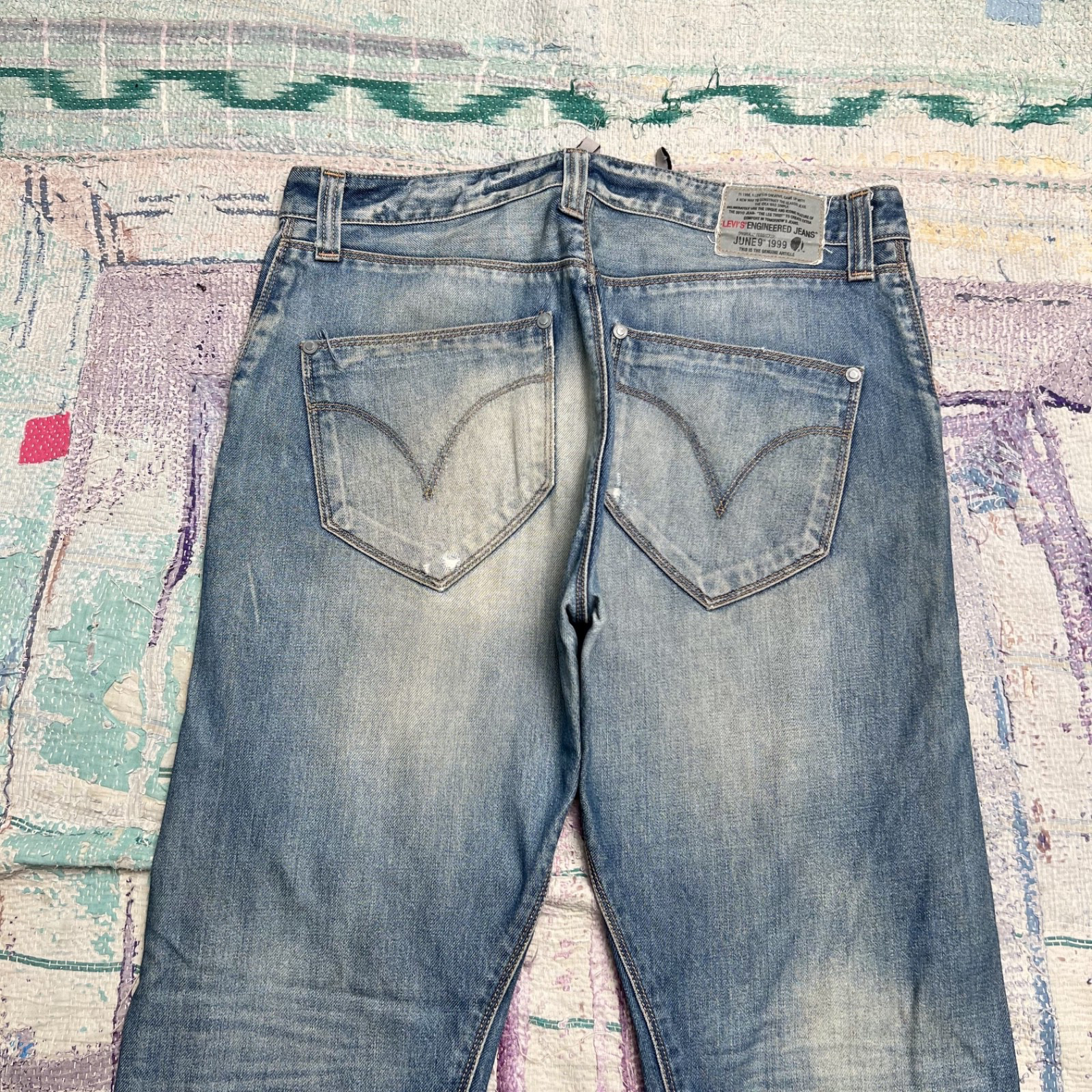 Vintage Levi’s Engineered Twisted Denim Jeans fits 34×32