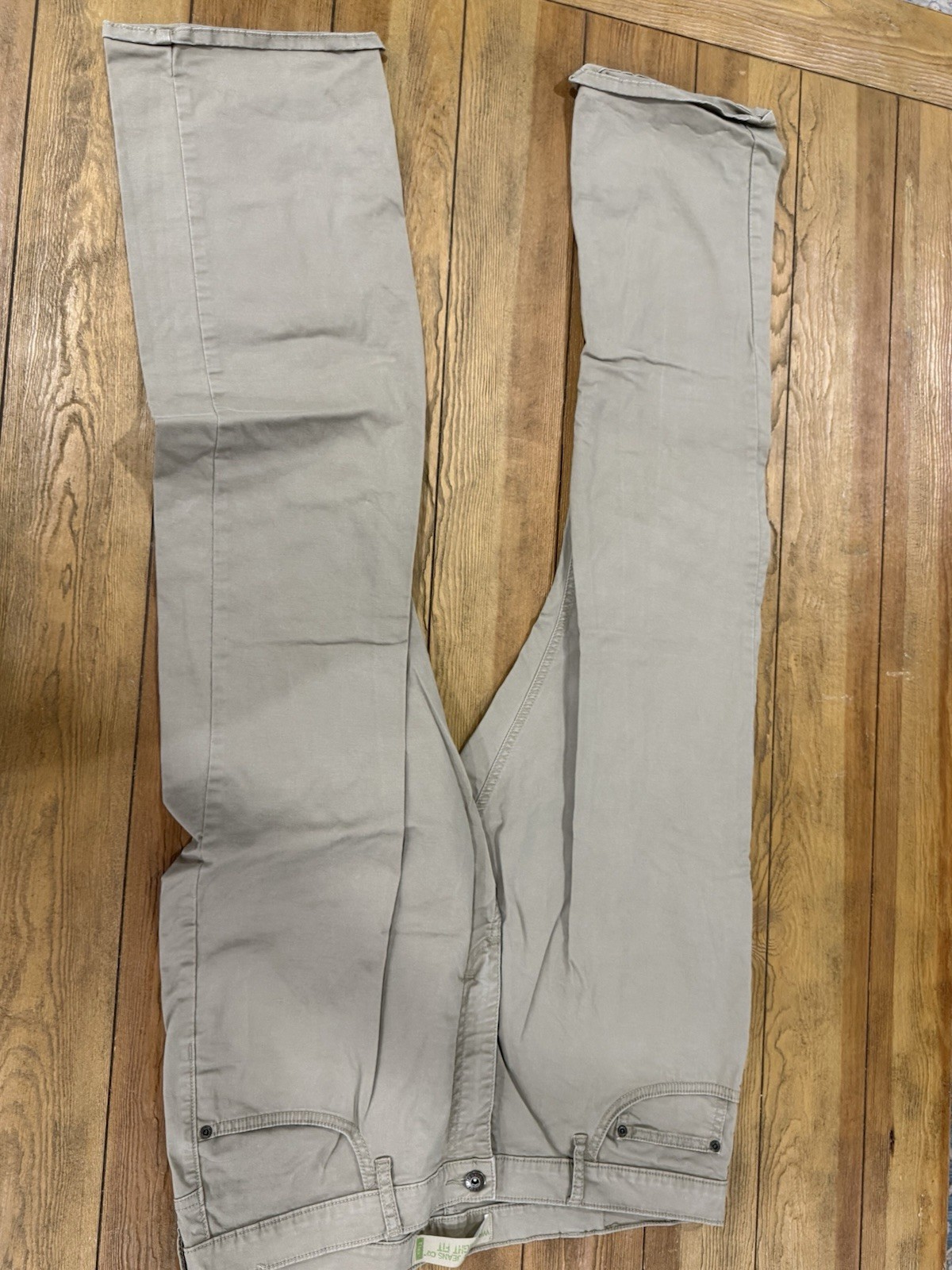 VintageWear Ever Jeans Co. Men’s Gray Chino Pants Straight Fit 38W Twill Stretch
