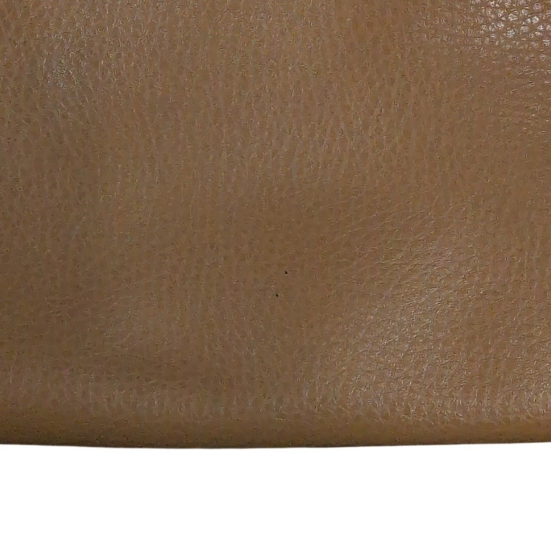 COACH Pebbled Leather Derby Tote Bag Dual Handle Large Tan Brown Handbag F58660