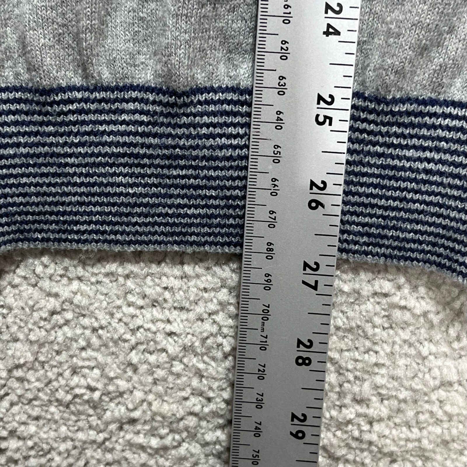 Timberland Sweater Men’s Small Gray Cashmere Blend Pullover Slim Fit Long Sleeve