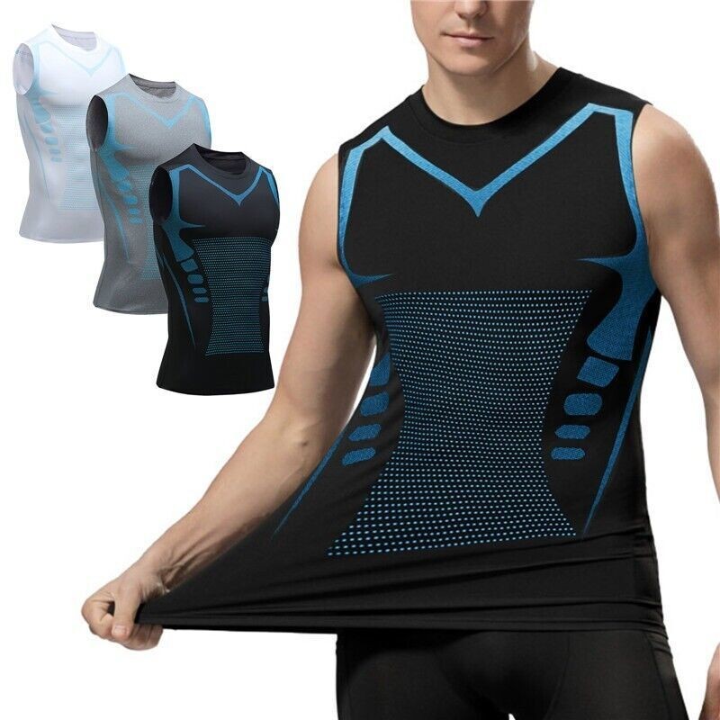 Evolv-Off Compression Shirt, V-Boost 2025 New Version Ionic Shaping Sleeveless