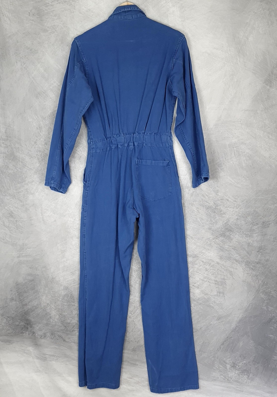 Vntg French Coveralls Womens Small Work Jumpsuit Utility Boiler Suit YKK Zip 80s