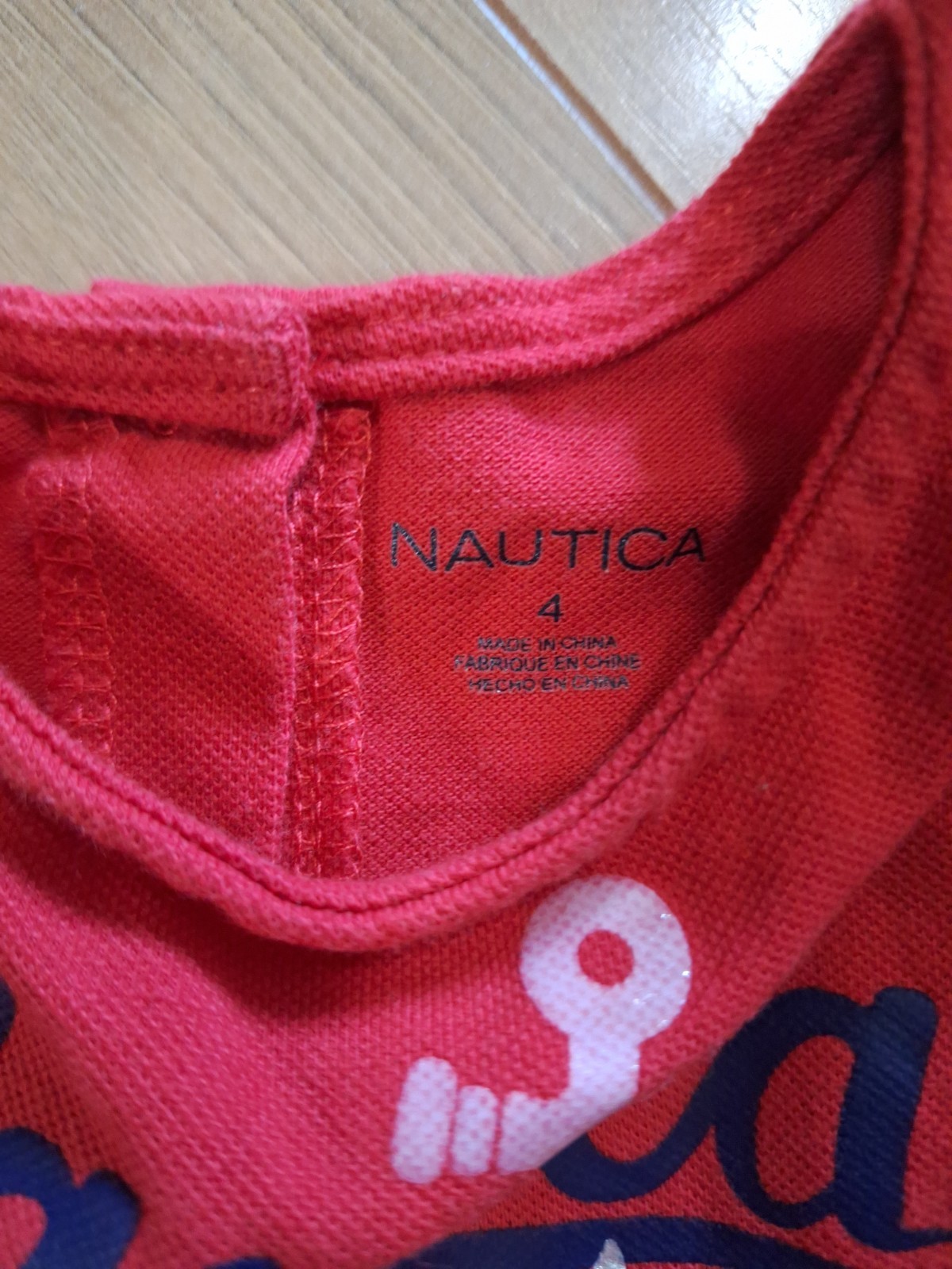 Nautica Girl’s Sleeveless Ruffled Size 4T Red Dress Cotton/Polyester Blend