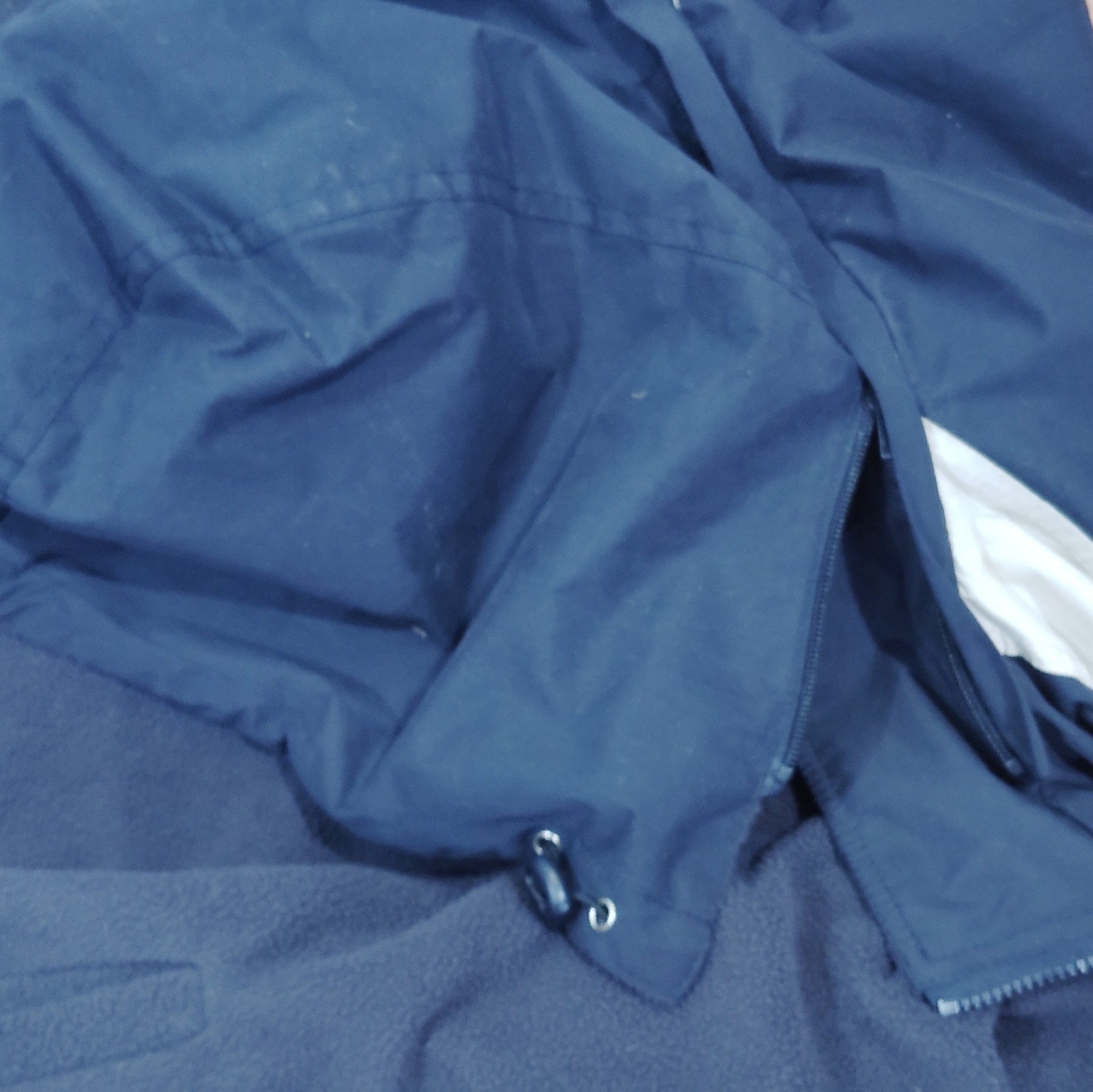 Men’s San Francisco Embroidered Logo Hooded Full Zip Jacket Blue/White XL
