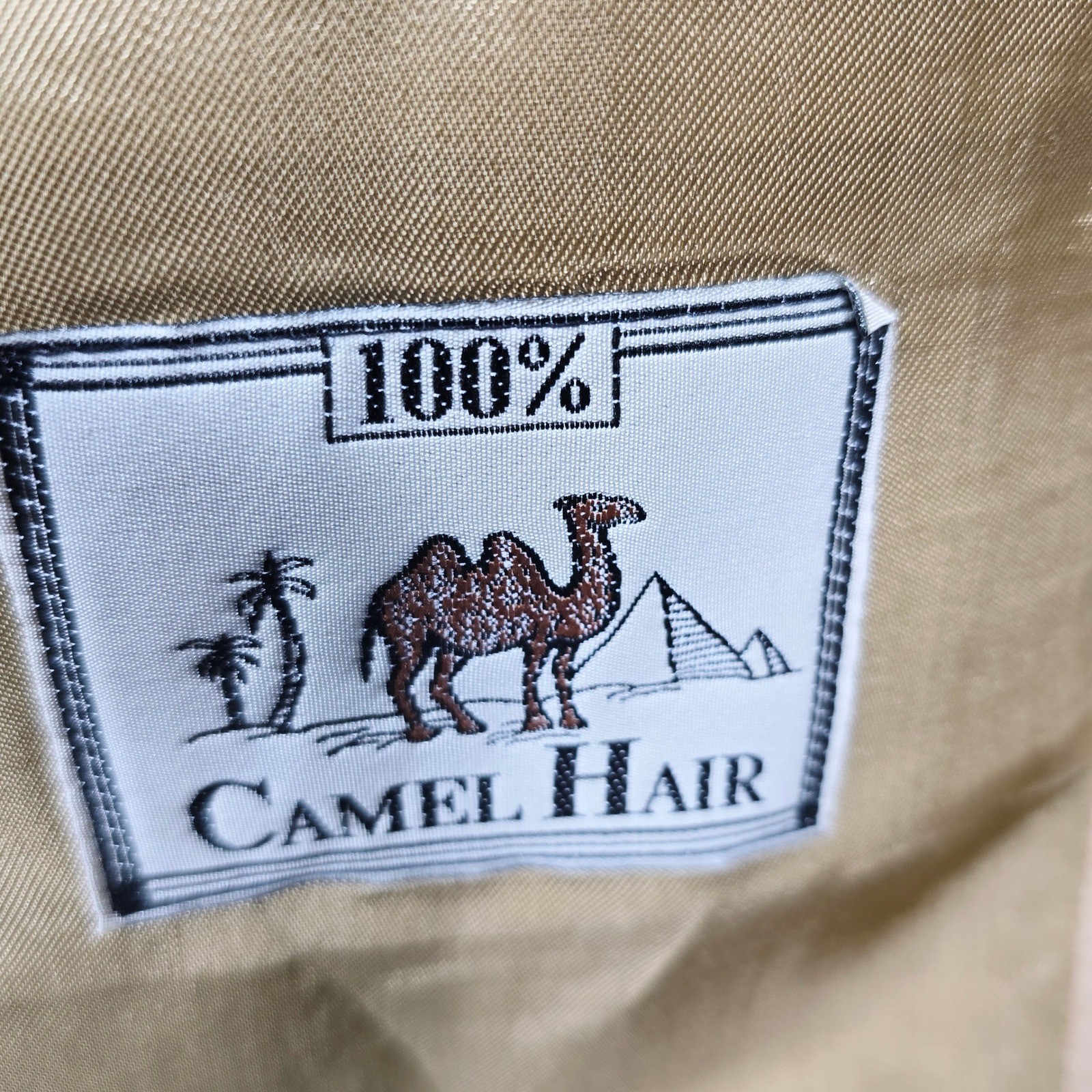 Tailors Row by Deansgate Mens 100% Camel Hair Blazer Tan Size 46 Luxury Coat