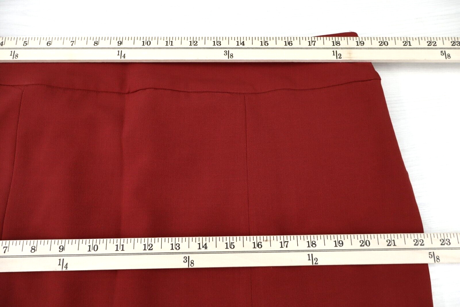BLACK LABEL By EVAN PICONE Womens Polyester Pleated Skirt Lined Deep Red Size 16