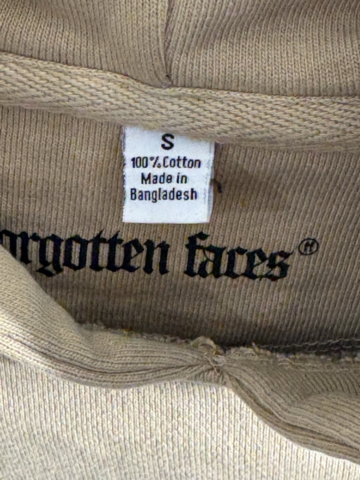 beige Forgotten Faces “Ultra Heavy” hoodie (B1)