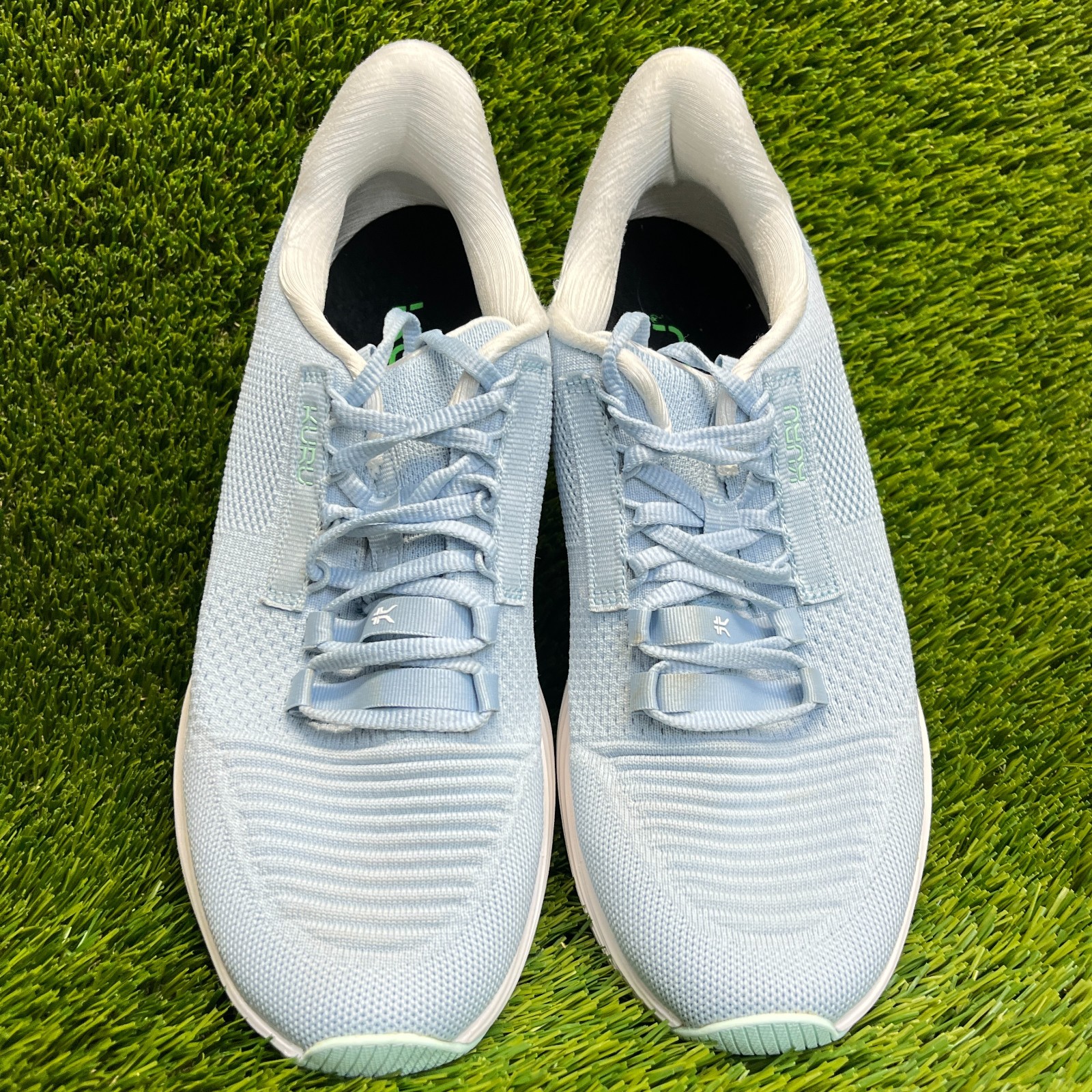 Kuru Atom 2 Womens Size 9.5D Blue White Athletic Running Walking Shoes Sneakers