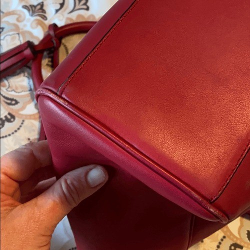 Coach Legacy handbag in black cherry