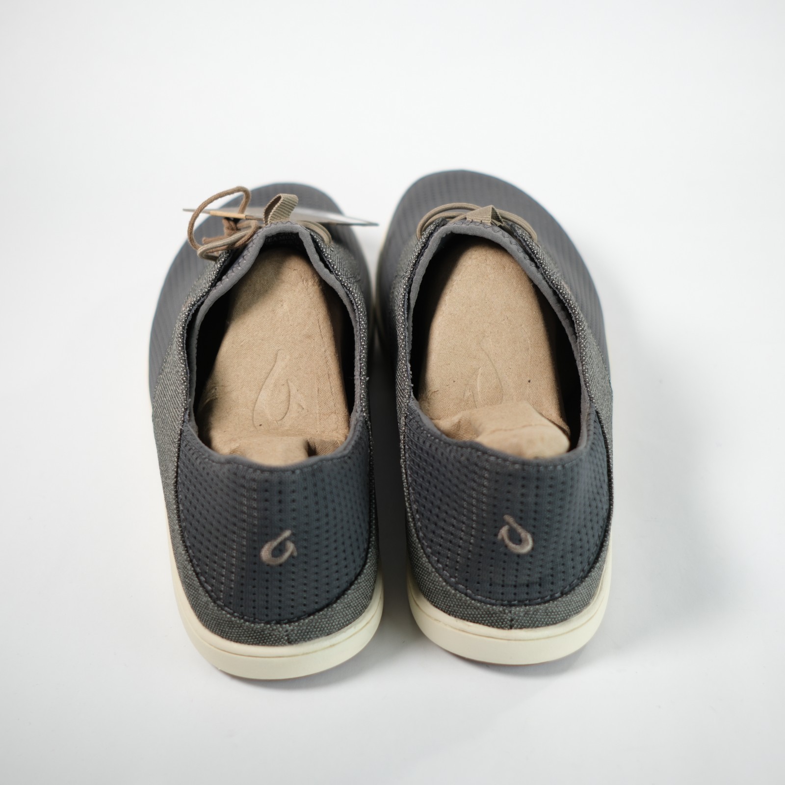 NWT OluKai Men’s Nohea Moku Charcoal Clay Mesh Lace-Up Shoes Size 12 NWOB