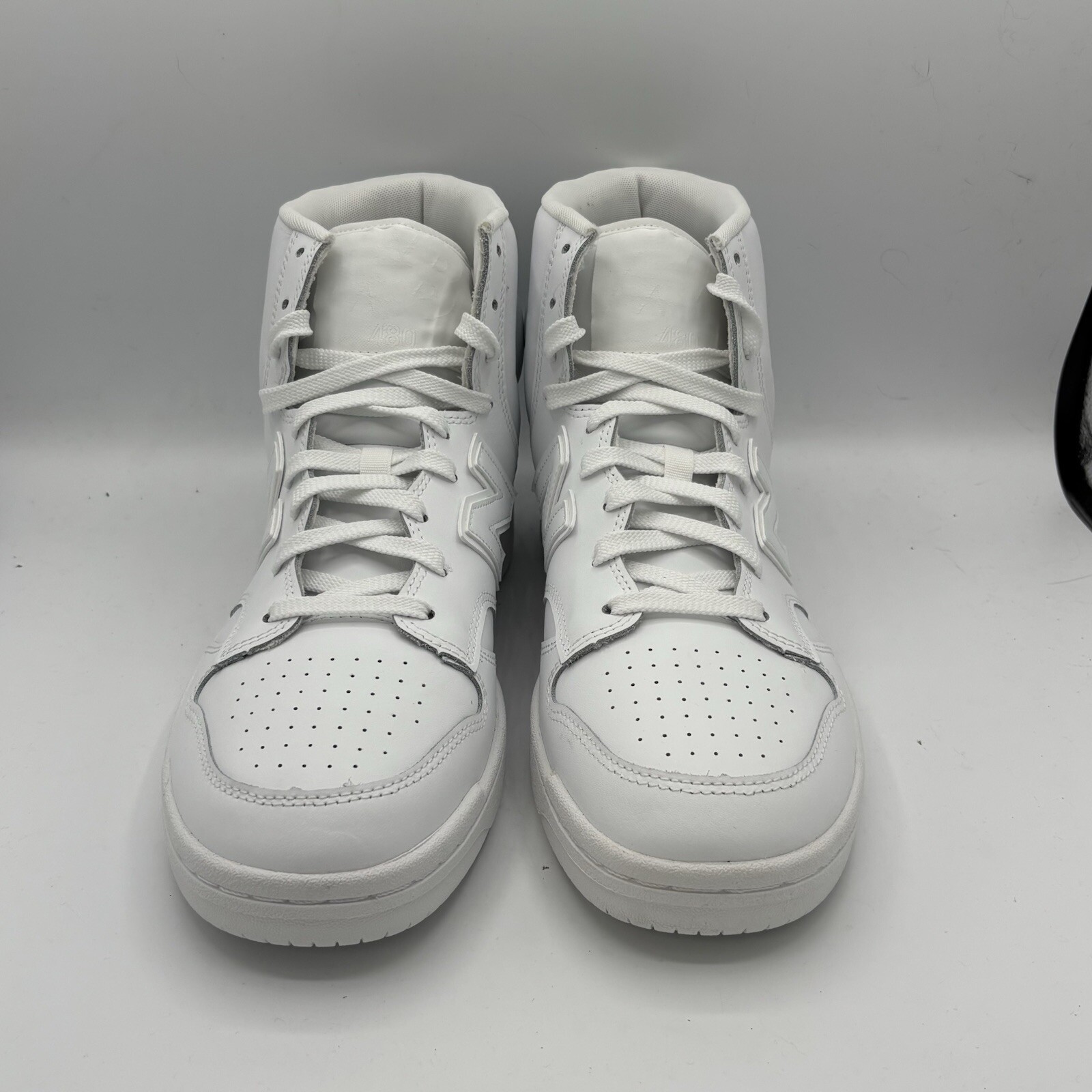 New Balance 480 Triple White BB480COC Hi top Sneaker skate Shoes Men’s 11D