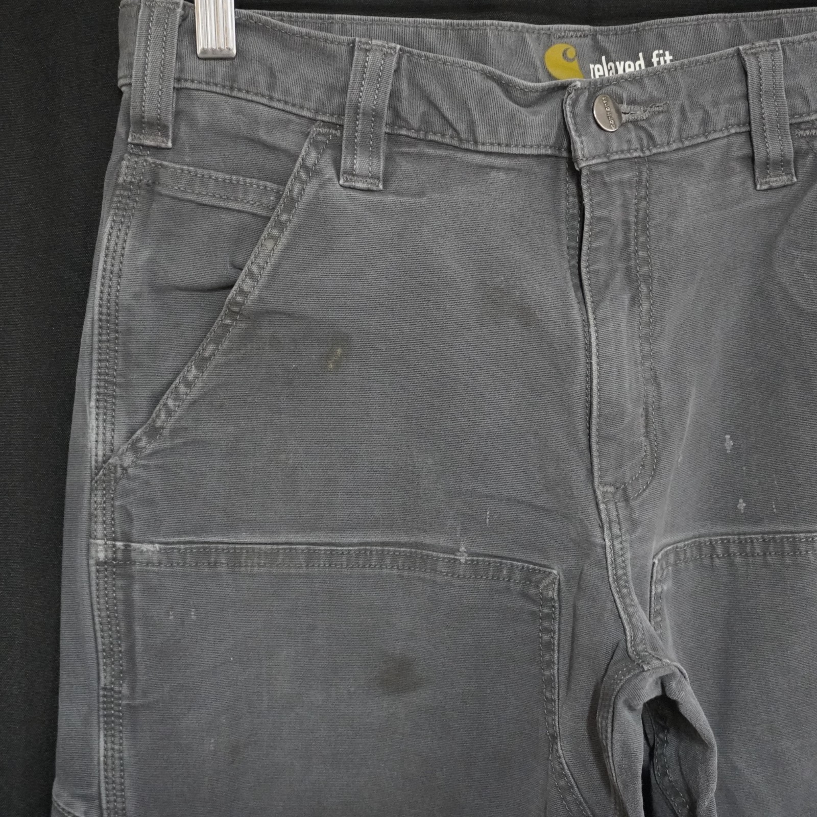 Carhartt 102802 Rugged Flex Rigby Double Front Pants Men 31×30 Shadow Grey Stret