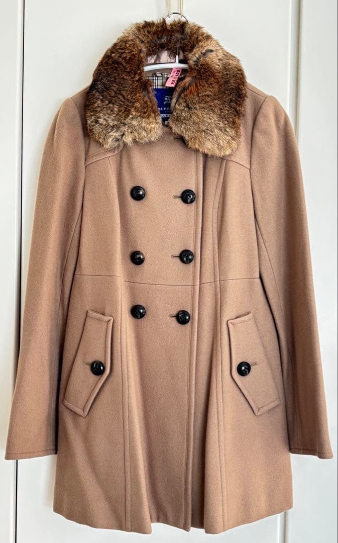 Burberry Coat Beige Caf au Lait Color