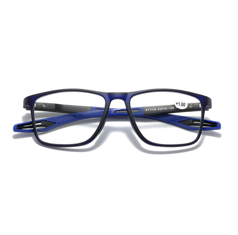 Blue Light Blocking Photochromic Reading Glasses Men Square Outdoor Sunglasses