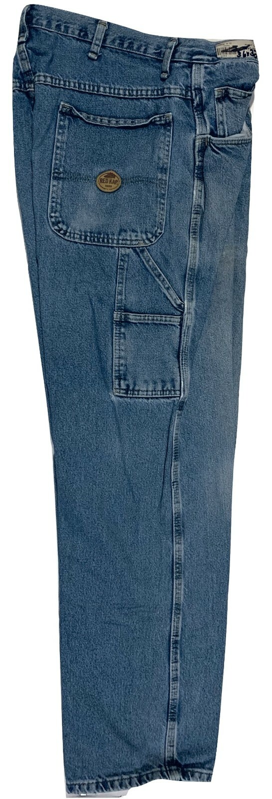 Used Red Kap Carpenter Work Jeans / Dungaree Five Pocket Hammer Loop