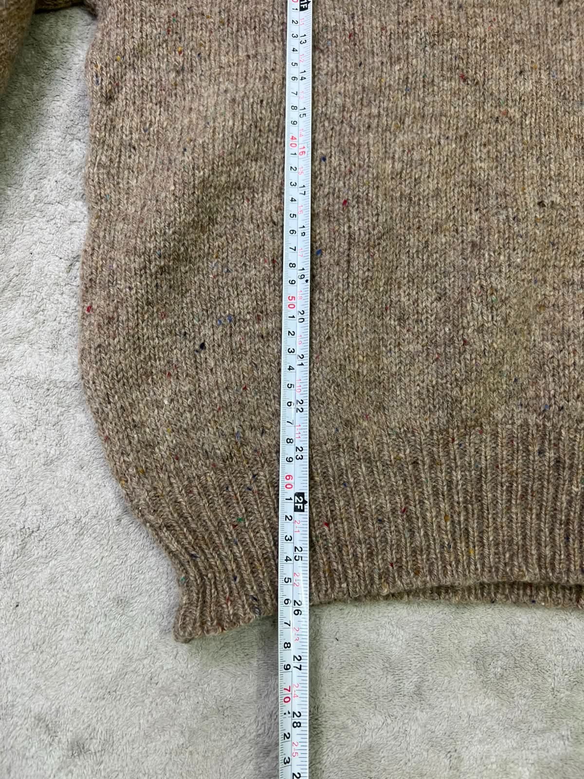 Vintage 1980s Pendleton Pure Virgin Wool Sweater USA Elbow Patch Henley Mock