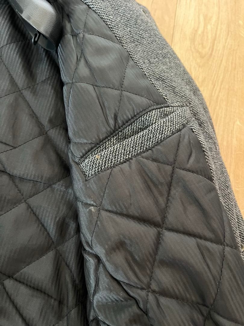 L Size Stadium Jacket Hare Blouson Black Gray Men’S