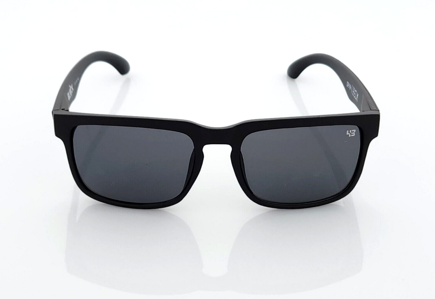 Blackout Spy Helm Promo Sunglasses Matte Black Dark Smoke Lens Black Logo S8