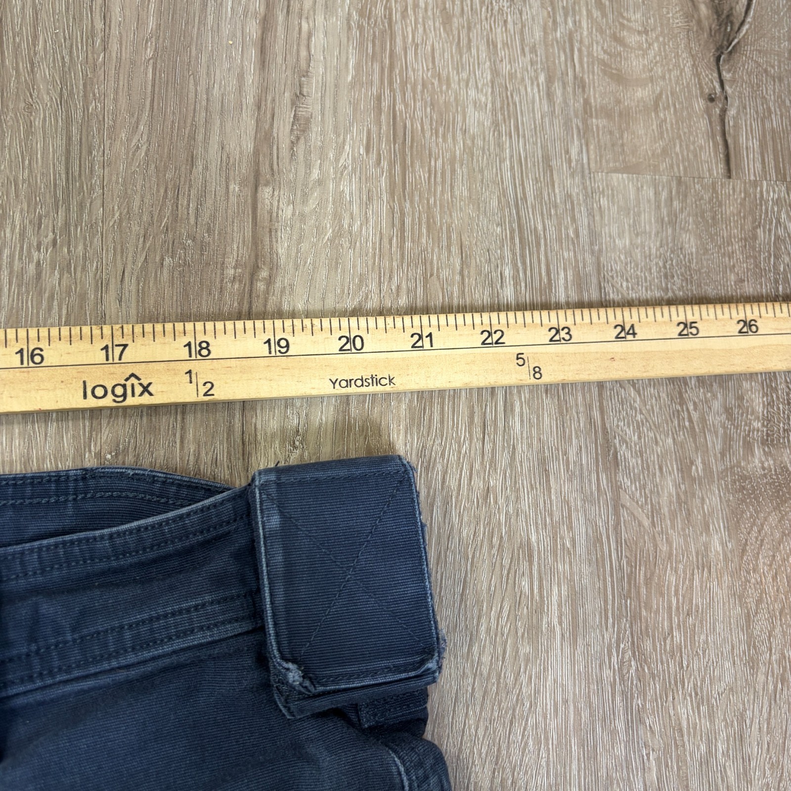 Duluth Fire Hose Standard Fit Ultimate Cargo Pants 42×30 Navy Blue Canvas
