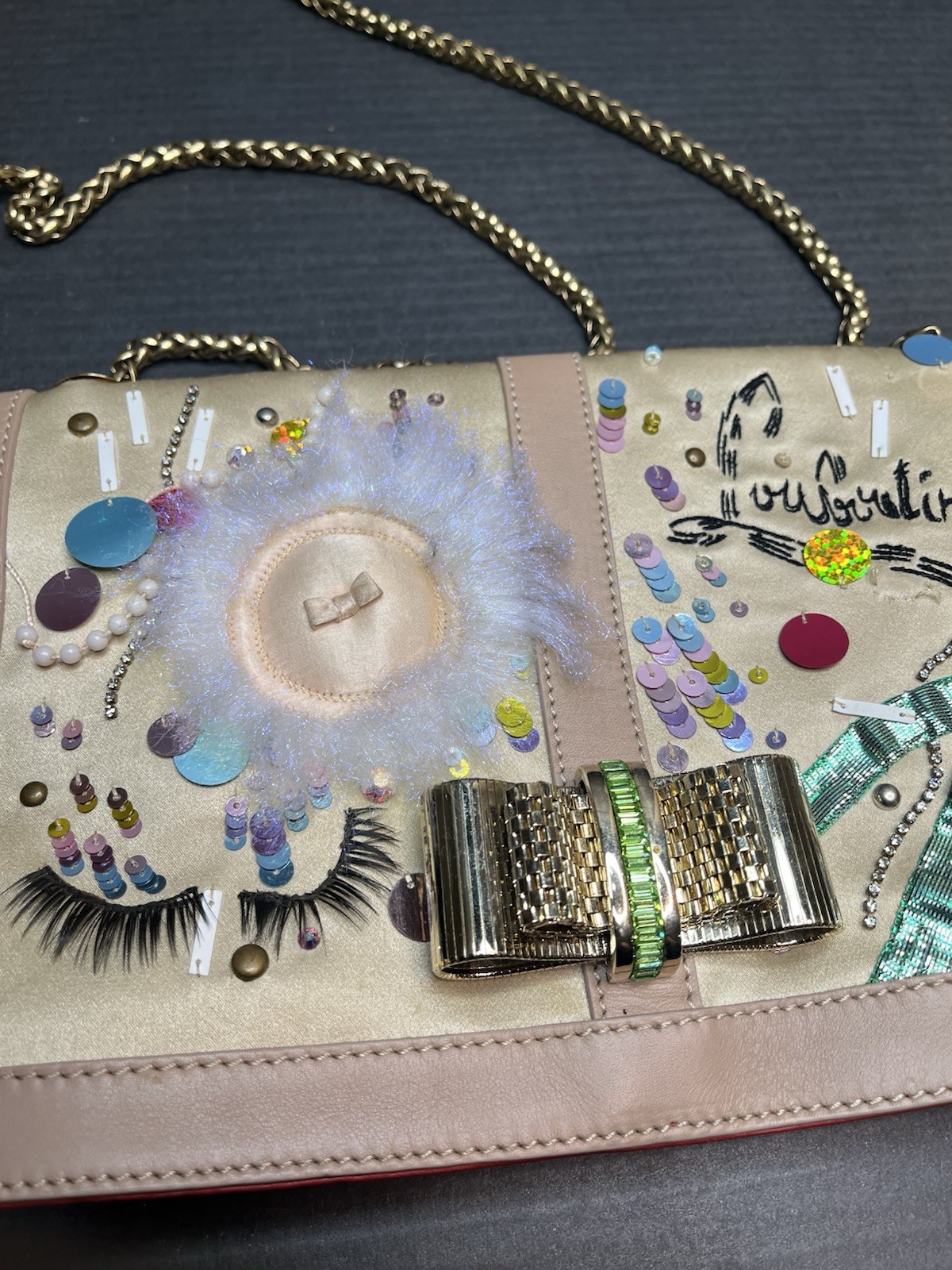 Christian Louboutin Sweet Charity Make Up Trash Clutch