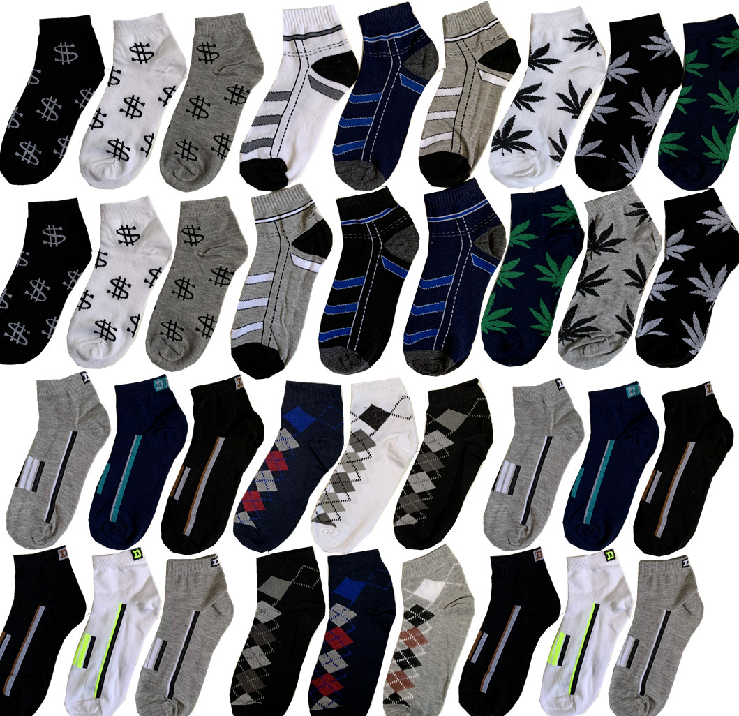 6-12 Pairs Mens Ankle Quarter Socks Cotton Casual Size 9-11 10-13