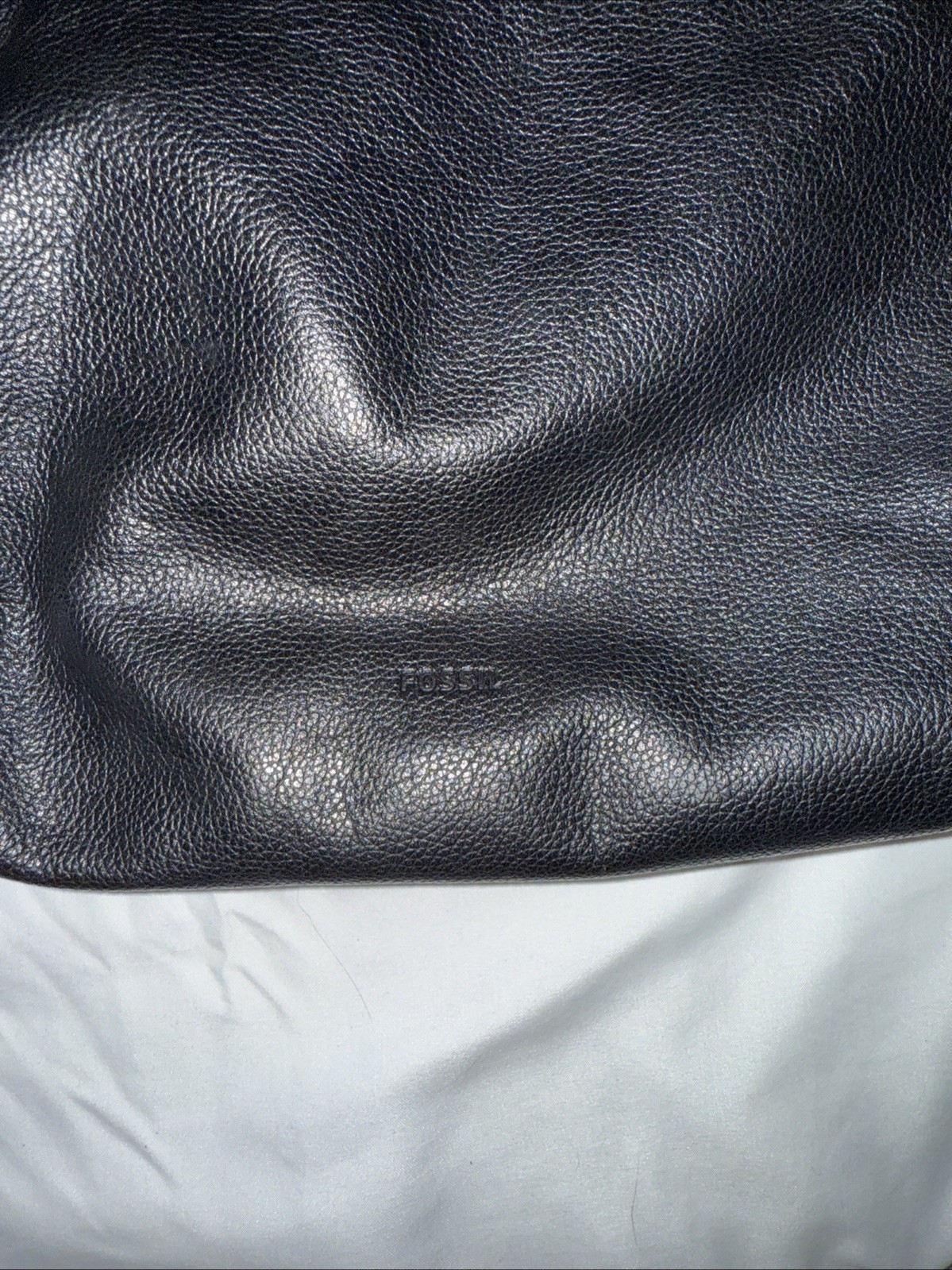 Fossil Crossbody Bag in Black Leather Excellent Condition