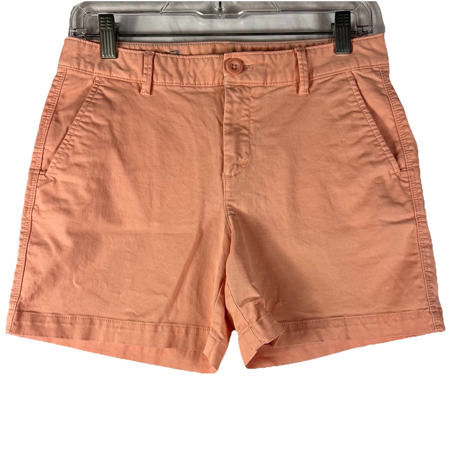 Eddie Bauer Shorts Women’s Size 0 Slightly Curvy Legend Wash Stretch Pink Chino