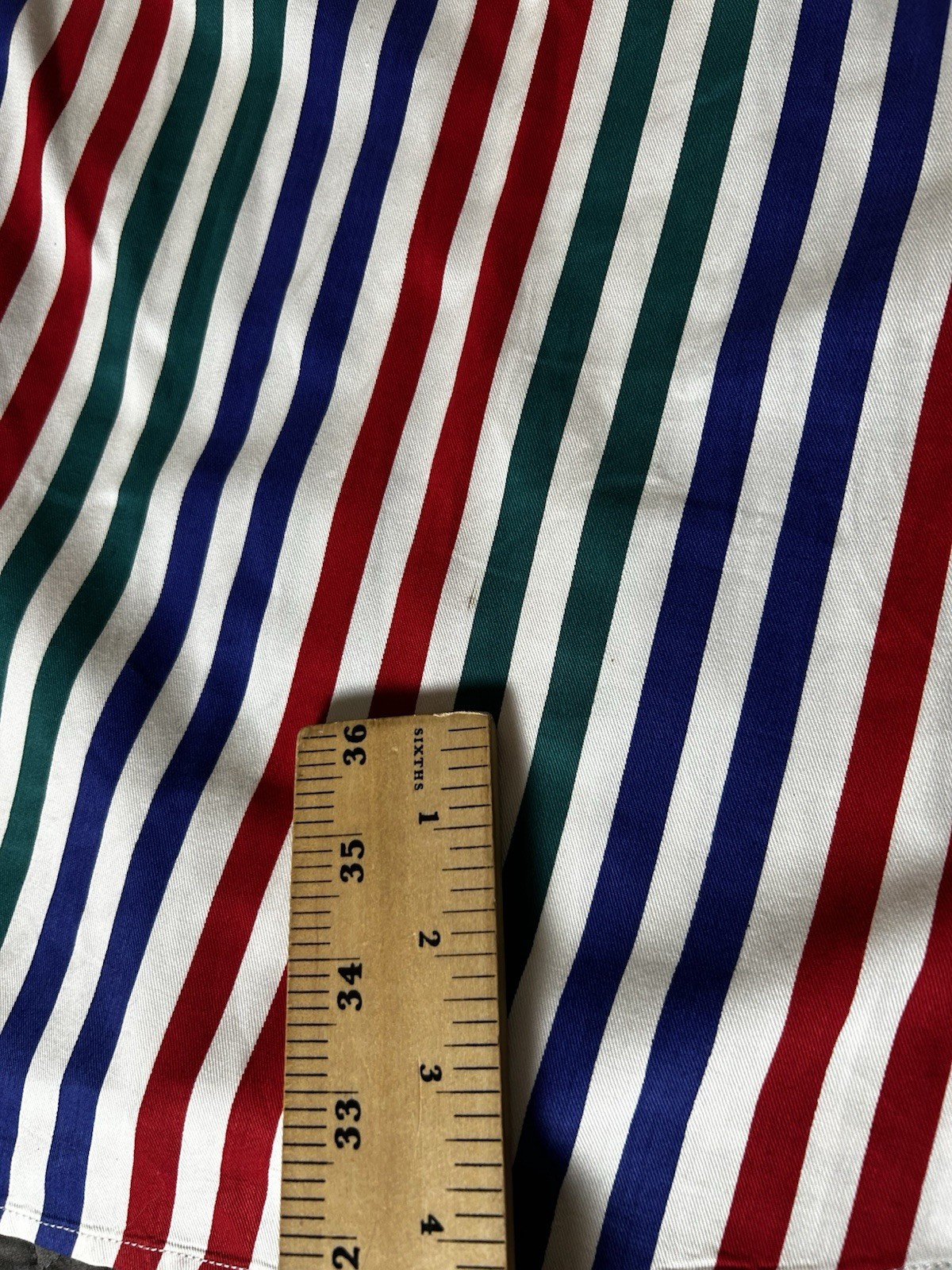 VTG Boston Traders Preppy Button Down Shirt Size XL Striped Colorful Nautical
