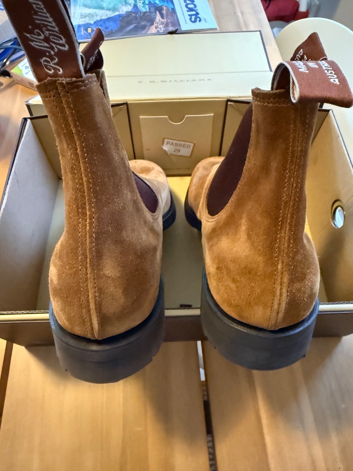 RM Williams Gardener Tobacco Suede