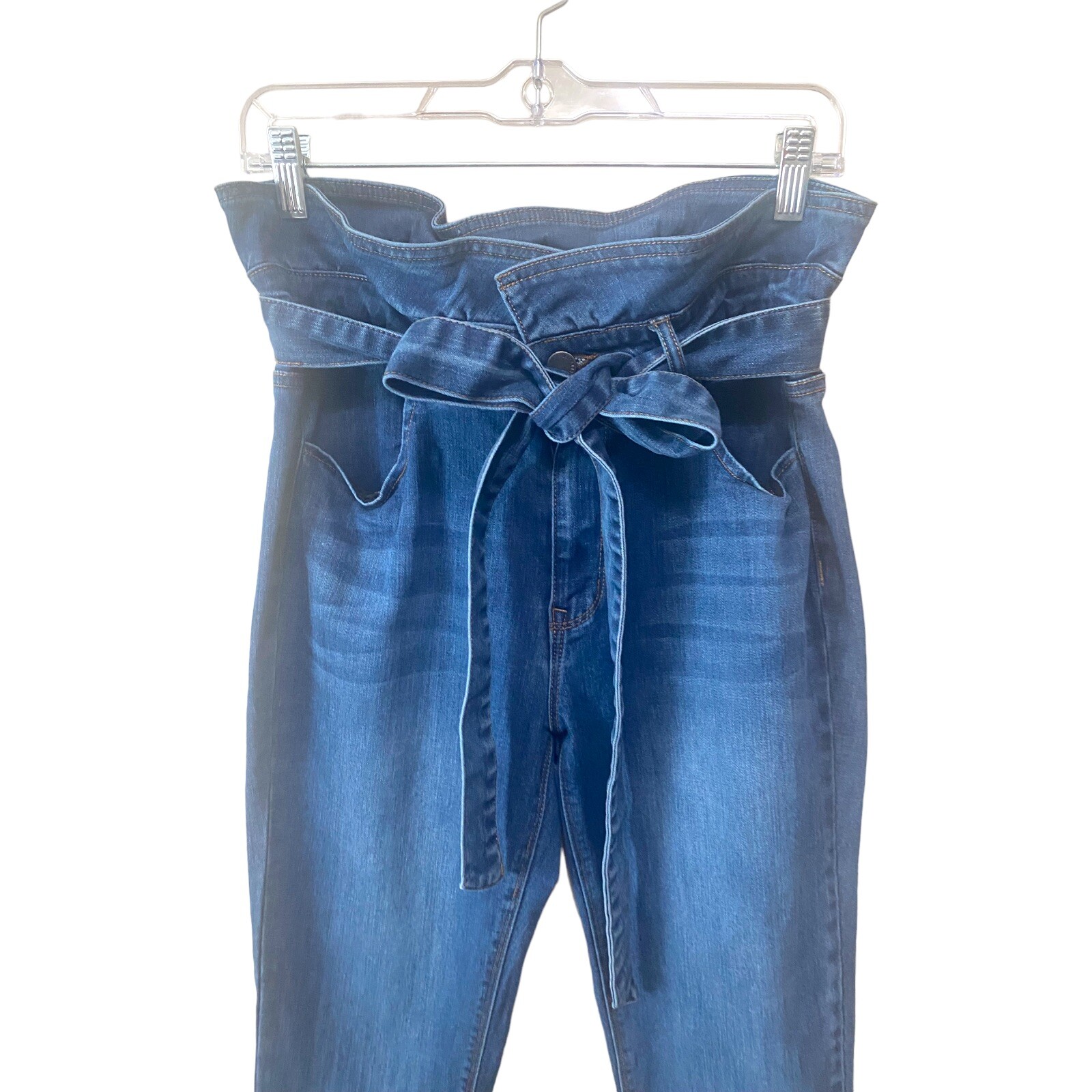 Black Label C’est Toi Blue Demin Paperbag Jeans Size 13 Waist 31