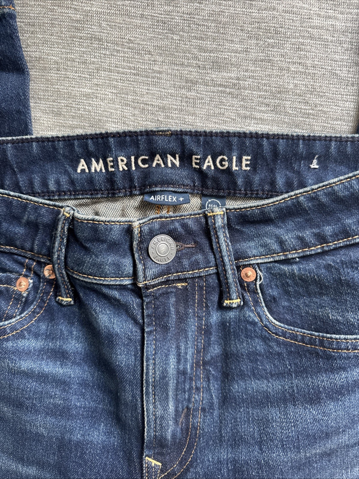 AMERICAN EAGLE Slim Straight Airflex+ Denim Jeans Dark Wash Mens Sz 28×28
