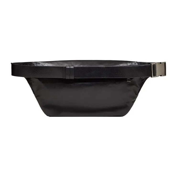 Valentino VLTN Calf Leather Belt Bag Men’s Black 11.6×2.7×6.3 in