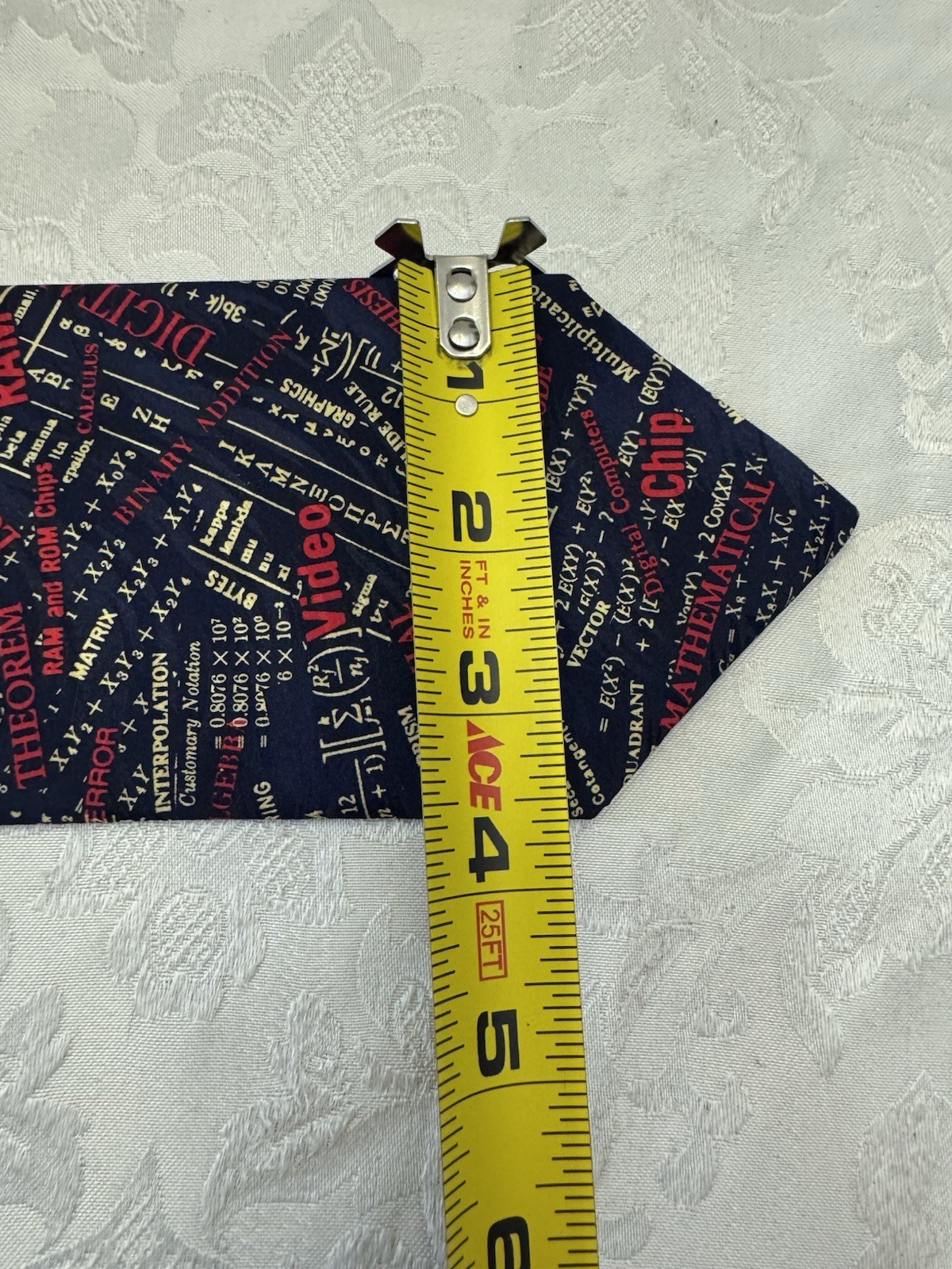Museum Artifacts Silk Tie Math Computer Science Matrix ROM Chip Geek Nerd Dad