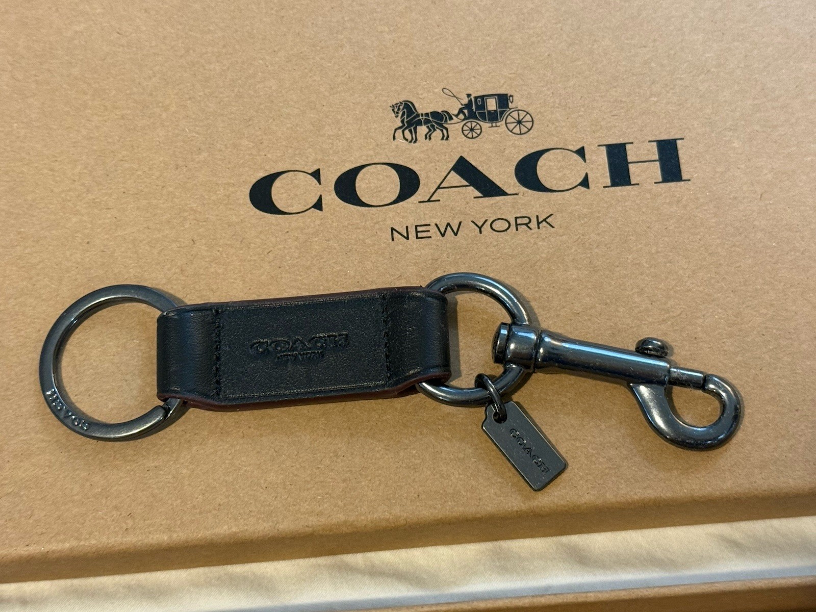COACH Logo NY MEN’S 3 IN 1 WALLET BOXED GIFT SET IN SIGNATURE CANVAS