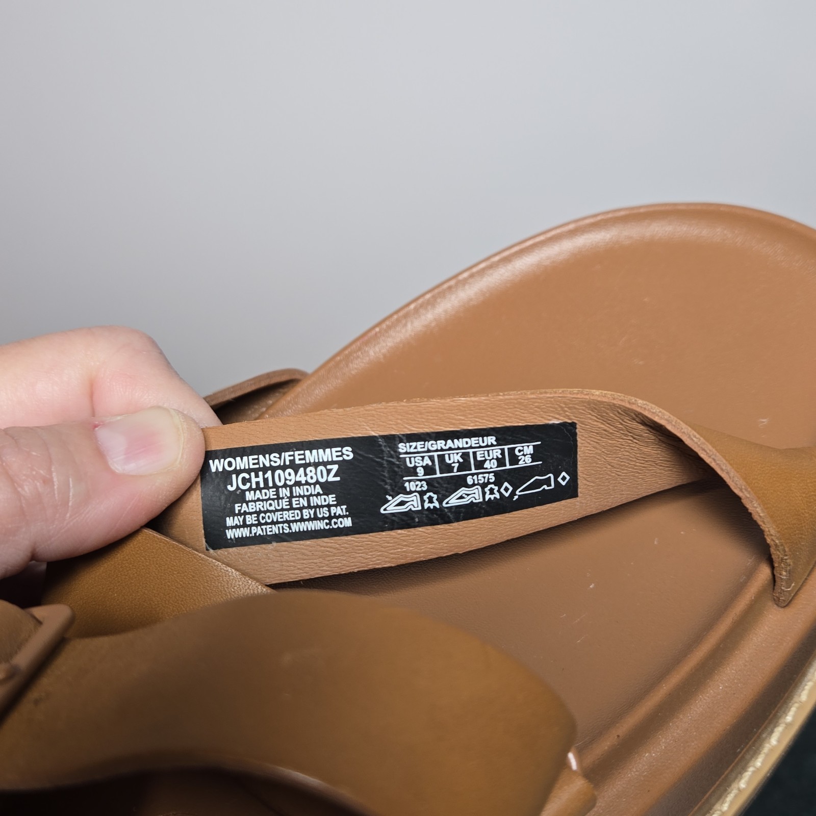 Chaco Lowdown Slide Sandals Women’s Size 9 Brown Adjustable Leather Straps EU 40
