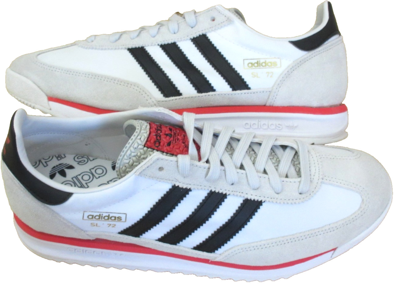 Adidas Men’s SL 72 RS Sneakers Cloud White Core Black Grey Size 11 NIB JS0746