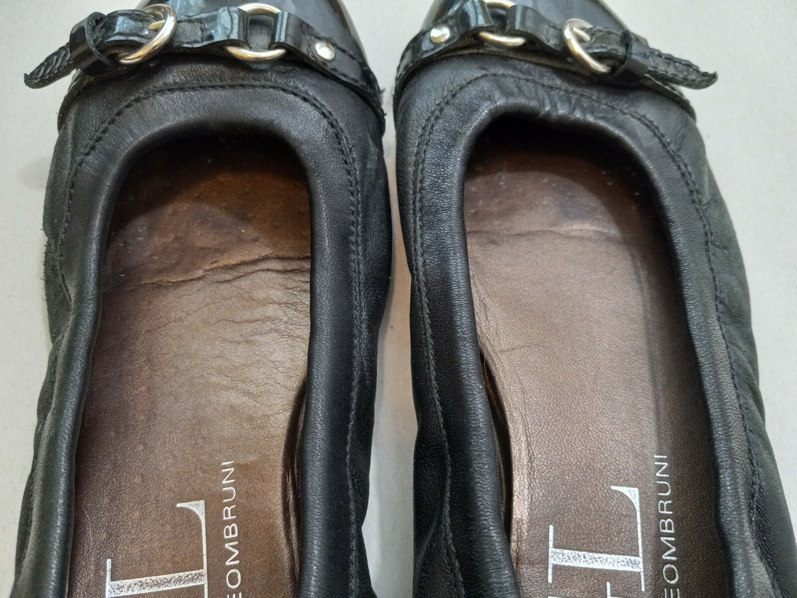 AGL Attilio Giusti Leombruni Women’s Black Leather Ballet Flats Size 38 US 8