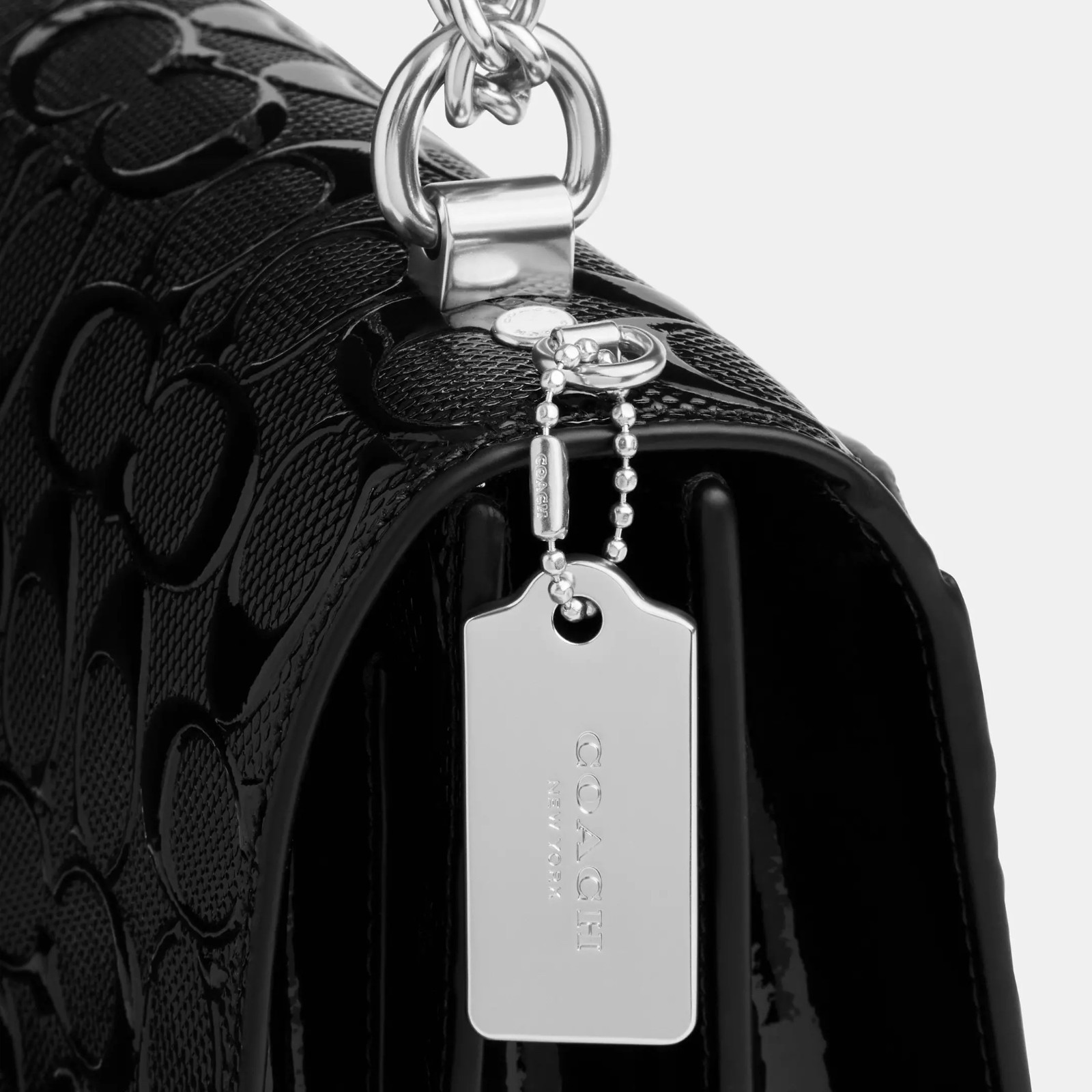 NWT Coach CDY99 Klare Crossbody Bag In Signature Patent Leather Smooth Leather
