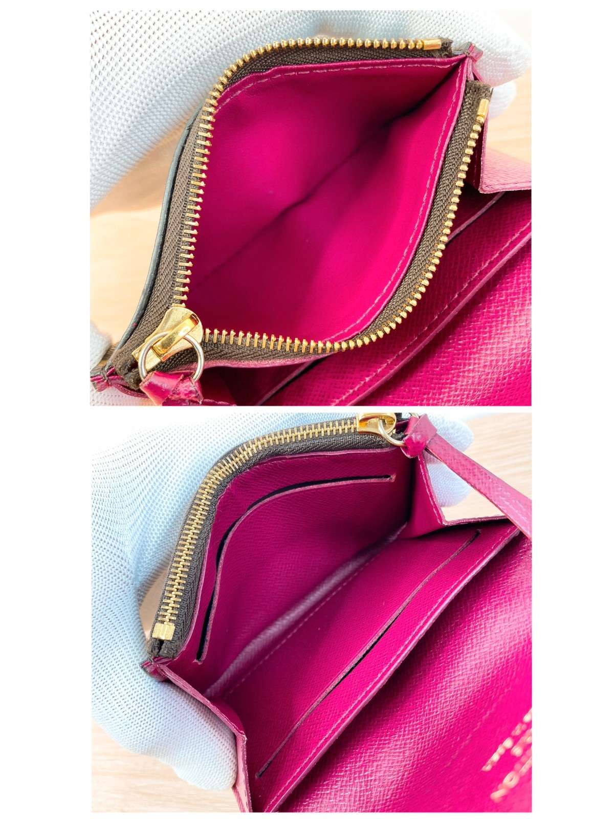 Louis Vuitton Monogram Rosalie Coin Purse Card Case Bordeaux M41939