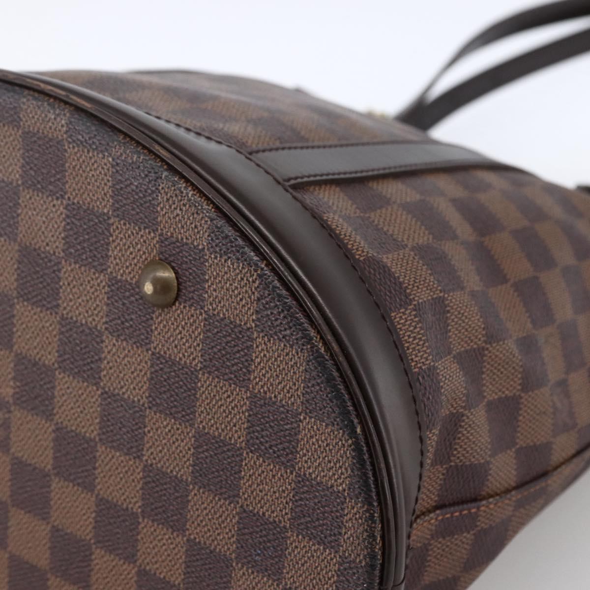 LOUIS VUITTON Damier Ebene Bucket GM Shoulder Bag N42236 LV Auth 173441